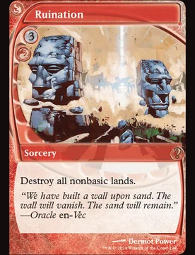 Ruination (Future Frame Foil) Mystery Booster 2 - Magic: The Gathering - FashionsVida