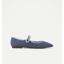 Zapato plano de mujer mercedita doble tira