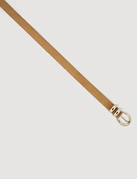 Cinturón de mujer de piel con hebilla metálica - sandro - FashionsVida
