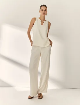 Top de mujer sin mangas escote lágrima - Paz Torras - FashionsVida