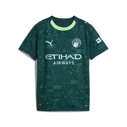 Kinder-Fourth-Trikot Manchester City 2025/26 - Vert - unisex - Size: 8 ans