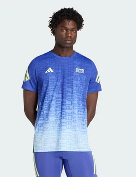 T-SHIRT BMW BERLIN-MARATHON 2026 CON STAMPA ALLOVER UOMO M Dual Indigo / Crystal Sky - Adidas - FashionsVida