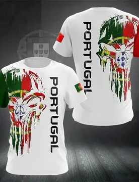 D Portugal Flag Printing T Shirt Portugal Emblem Spiritual Totem Graphic Tshirts For Men Short Sleeve Cool Tee Shirt Streetwear - Aliexpress - FashionsVida