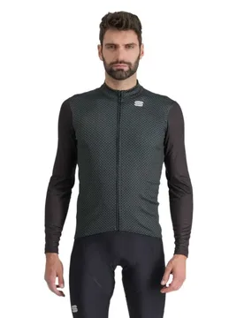 Maglia A Maniche Lunghe Checkmate Thermal Black Scarab - Sportful - FashionsVida