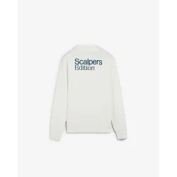 Sudadera de hombre con cuello redondo y letrero trasero
