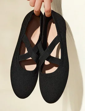 Bailarinas de punta cruzada para vacaciones de verano, zapatos de rebajas de verano, zapatos de vuelta al cole, zapatos de estudiante universitario, z - Shein - FashionsVida