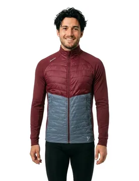 Sweat-shirt à Zip Grado Merlot / Charcoal L - SILVINI - FashionsVida