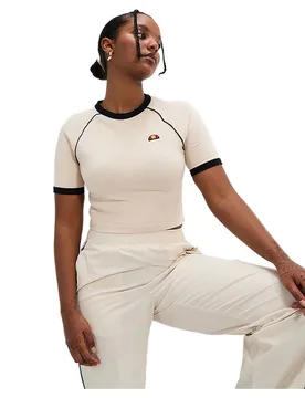 T-shirt à Manches Courtes Chevalier Beige XS - Ellesse - FashionsVida