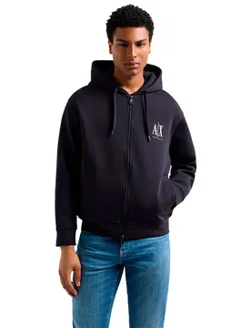 Exchange Felpa Con Zip Xm000371_af10818 Deep Navy L - Armani - FashionsVida