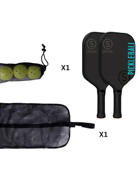 Outdoor Wood Pickleball Set Multicolor One Size - Sporti France - FashionsVida