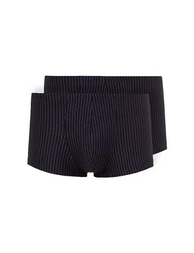 Pants 2er Pkg. COTTON MULTIPACK shadow stripe schwarz S Herren - Skiny - FashionsVida