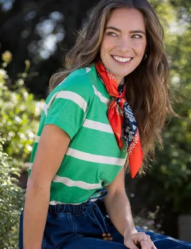 Women's GULF T-SHIRT in Green Size: 14 - Green - Size: 14 - Brakeburn - FashionsVida