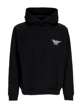 Felpa Leggera Cappuccio Uomo Fiery Cobra Print Hoodie Black/orange - PHOBIA - FashionsVida