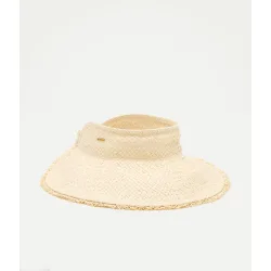 Visera papel con fleco
