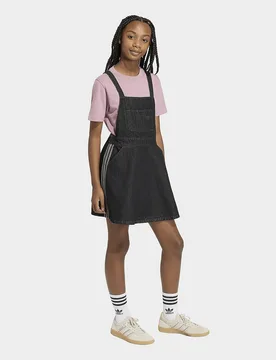 Womens Abito Salopette In Denim Dungarees - Nero, nero nero Bambino taglia 7-8Y - Adidas - FashionsVida