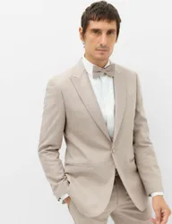 Tailored Fit Peak Lapel Tuxedo Jacket Neutral male