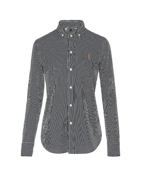 POLO Bluse dunkelblau M Damen - Ralph Lauren - FashionsVida