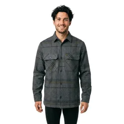Camicia A Maniche Lunghe Rayle Melange Dark Grey L