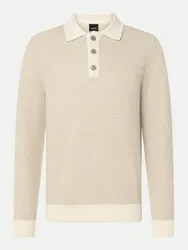 Pullover Vennios mit Polokragen Beige M