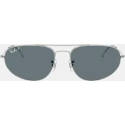 Gafas de sol RB3945 unisex geométrica en metal con lente polarizada