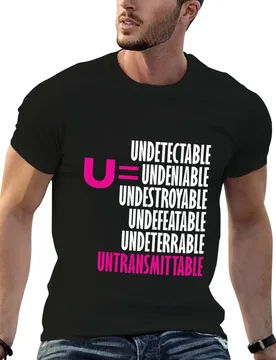 U=U Undetectable = Untransmittable T-Shirt mens graphic t shirts man t shirts cotton t shirt man casual T-shirt - Aliexpress - FashionsVida