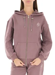 Felpa con zip SPORT ROSA MALVA M