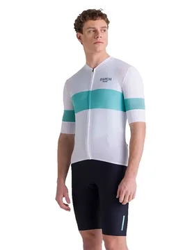 Maglia A Maniche Corte Bianchi Milano Race 2025 White - Santini - FashionsVida