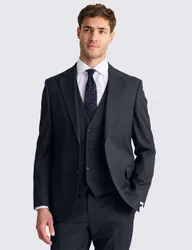 Tailored Fit Stretch Suit Jacket Dark Navy male