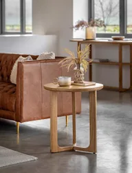 Craft Round Side Table Natural