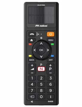 Télécommande Universelle Pour Tv Telec Solar Black One Size unisex - Meliconi - FashionsVida
