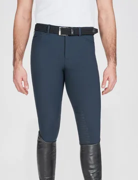 Herren Reithose Kniegrip WILLOW blue 52 - Equiline - FashionsVida