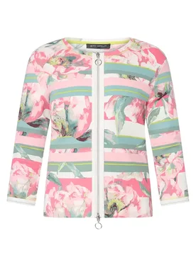 Shirt Jacke Kurz 3/4 Arm female - 40 - FashionsVida