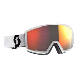 Masque De Ski Factor Pro Mineral White / Black Amplifier Red Chrome/CAT3 Homme