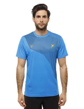 Lima Short Sleeve T-shirt Blue S - Drop Shot - FashionsVida