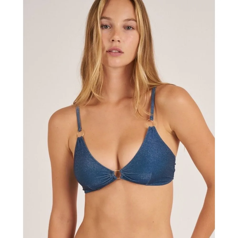 Top de bikini con aros en los tirantes y en la zona central - Bohodot - FashionsVida