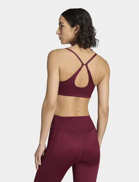 Womens Reggiseno Light Support Optime Essentials Workout Shine - Rosa, rosa rosa Donna taglia XS - Adidas - FashionsVida