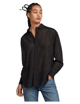 Chemise à Manches Longues D25406-d404 Dark Black Stripe XS - G-Star - FashionsVida