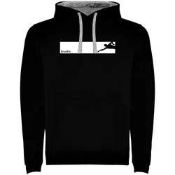 Frame Swim Two-colour Hoodie Black / Grey S Men