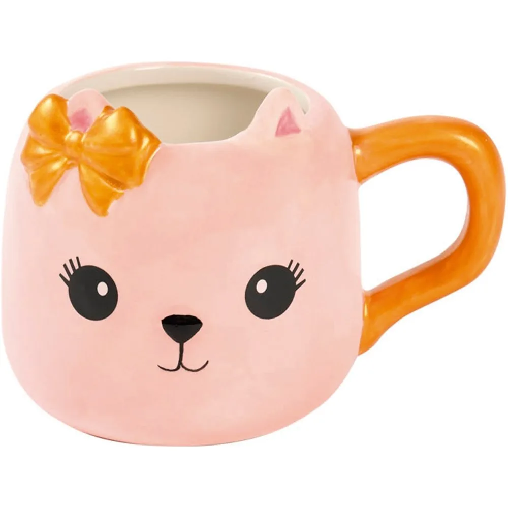 Taza de Cerámica Gatito Sofia Navidad Dorada - Mi Bosque Encantado - FashionsVida