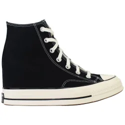 Chuck 70 Wedge Hi Womens Black Plimsolls