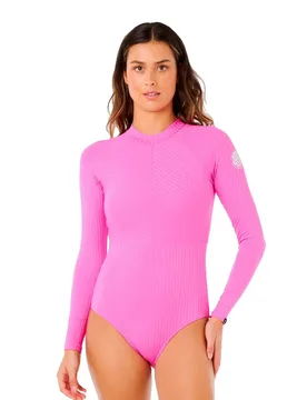Shorty à Manches Longues Avec Fermeture éclair Au Dos Premium Surf Super Pink M - Rip curl - FashionsVida