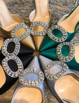 New Women's Shoes Luxury Rhinestone High Heeled Sandals for Woman Exquisite Banquet Wedding Shoes Designer Shoes Sandalias Mujer - Aliexpress - FashionsVida