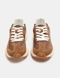 Suede Side Detail Trainers Brown female