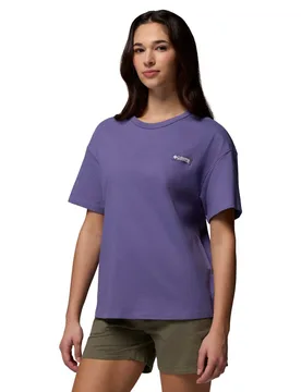 CSC™ Heavyweight Pure Cotton T-Shirt Purple female - Columbia - FashionsVida