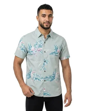 Chemise à Manches Courtes Paradise Blue Surf M - Katin - FashionsVida