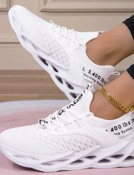 Zapatos deportivos transpirables con suela antideslizante y amortiguación para mujeres, adecuados para enfermeras y estudiantes como calzado casual y - Shein - FashionsVida