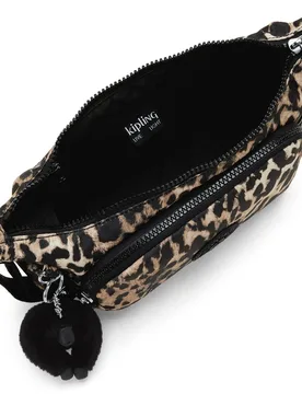 Bandolera pequeña de mujer con bolsillos externos y asa regulable - Kipling - FashionsVida