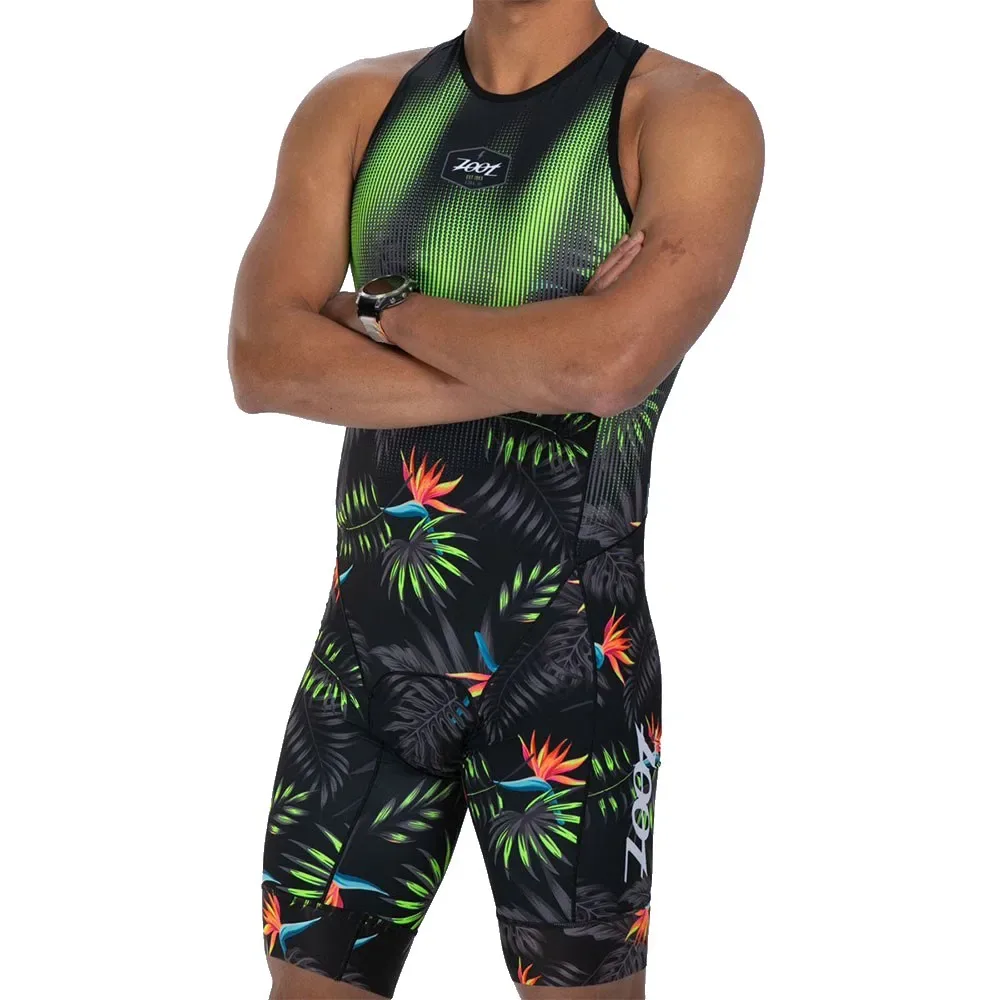 Sprint Hyperglide Backzip Sleeveless Trisuit Tropical Magic 2XL Men - Zoot - FashionsVida