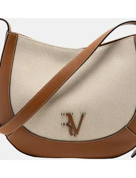 Bolso de mujer de hombro Iera Hobo lona y piel - Roberto Verino - FashionsVida