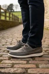 Harvard Mens Premium Leather Casual Shoes - - Size: 11
